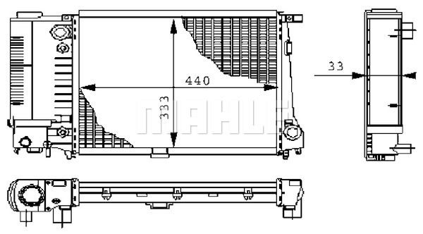 CR264000S MAHLE Радиатор, охлаждение двигателя