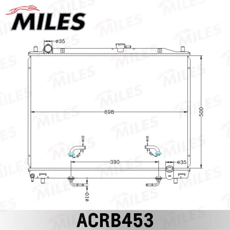 ACRB453 MILES Радиатор, охлаждение двигателя