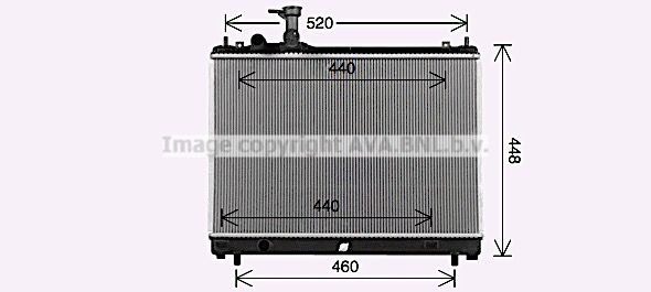 SZ2161 AVA QUALITY COOLING Радиатор, охлаждение двигателя