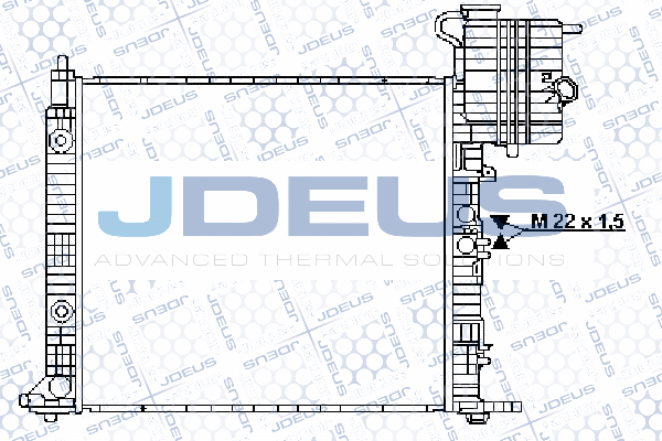 017B26 JDEUS Радиатор, охлаждение двигателя