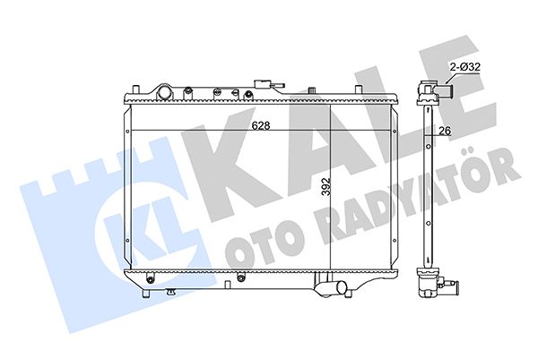 342010 KALE OTO RADYATÖR Радиатор, охлаждение двигателя