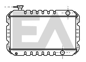 31R69007 EACLIMA Радиатор, охлаждение двигателя