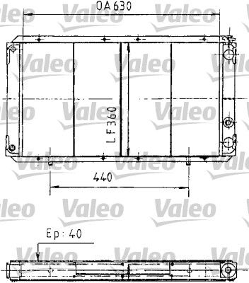 730003 VALEO Радиатор, охлаждение двигателя