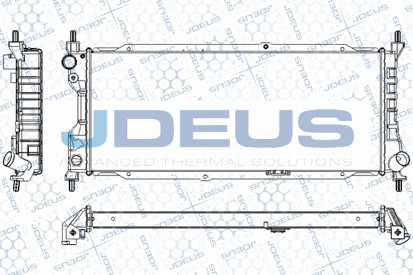 RA0200531 JDEUS Радиатор, охлаждение двигателя