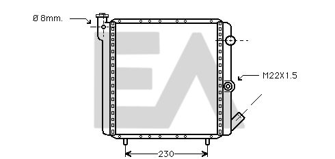 31R60009 EACLIMA Радиатор, охлаждение двигателя