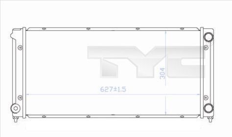 7370034 TYC Радиатор, охлаждение двигателя