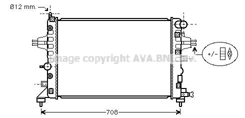 OLA2362 AVA QUALITY COOLING Радиатор, охлаждение двигателя