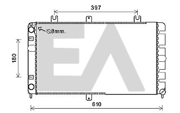 31R39010 EACLIMA Радиатор, охлаждение двигателя