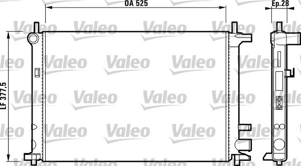 731736 VALEO Радиатор, охлаждение двигателя