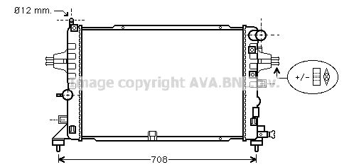 OLA2381 AVA QUALITY COOLING Радиатор, охлаждение двигателя