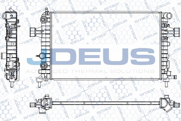 RA0200970 JDEUS Радиатор, охлаждение двигателя