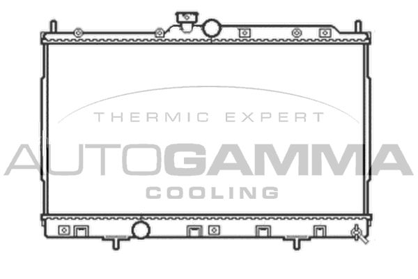 105051 AUTOGAMMA Радиатор, охлаждение двигателя