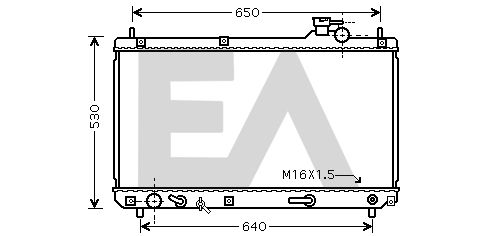 31R71226 EACLIMA Радиатор, охлаждение двигателя