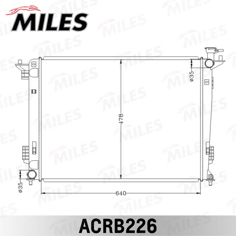 ACRB226 MILES Радиатор, охлаждение двигателя