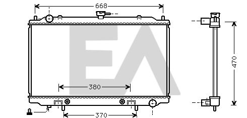 31R18079 EACLIMA Радиатор, охлаждение двигателя