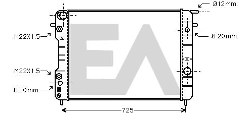 31R54178 EACLIMA Радиатор, охлаждение двигателя