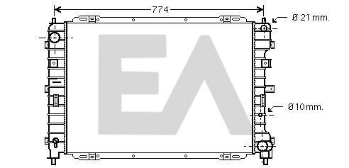 31R22083 EACLIMA Радиатор, охлаждение двигателя