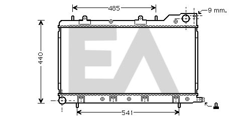 31R68039 EACLIMA Радиатор, охлаждение двигателя