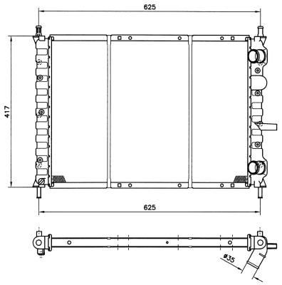 WG1723186 WILMINK GROUP Радиатор, охлаждение двигателя