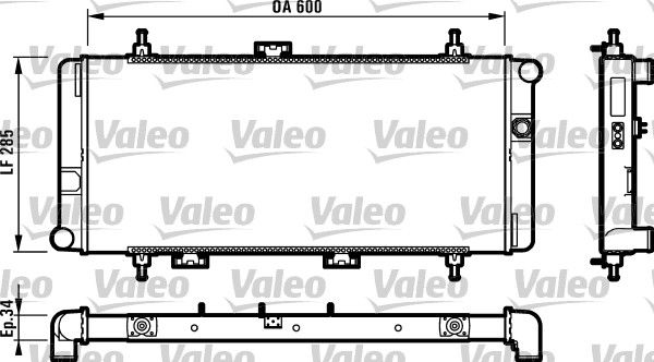 730595 VALEO Радиатор, охлаждение двигателя