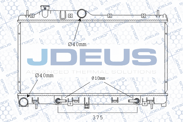 M026010A JDEUS Радиатор, охлаждение двигателя