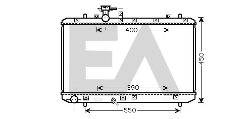 31R69081 EACLIMA Радиатор, охлаждение двигателя