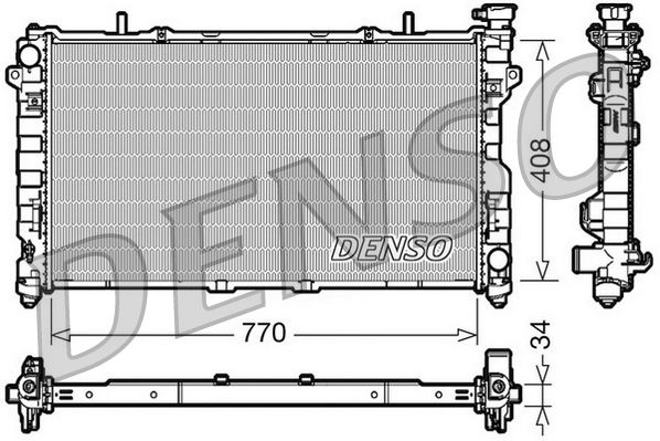 DRM06012 DENSO Радиатор, охлаждение двигателя