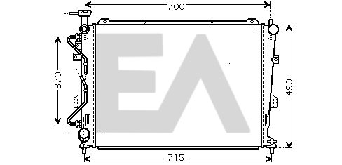 31R36033 EACLIMA Радиатор, охлаждение двигателя