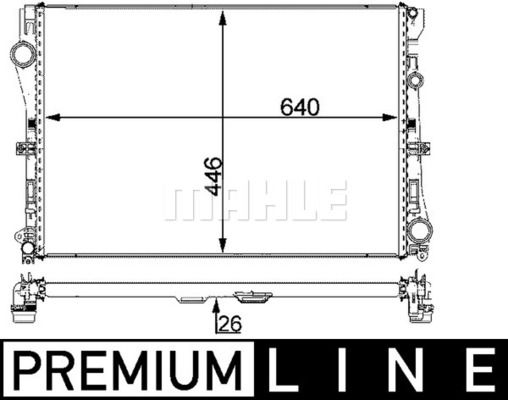 CR2101000P MAHLE Радиатор, охлаждение двигателя