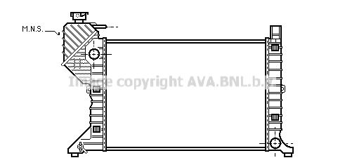 MSA2181 AVA QUALITY COOLING Радиатор, охлаждение двигателя