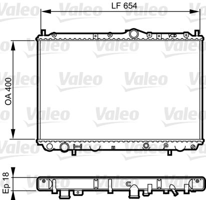 732524 VALEO Радиатор, охлаждение двигателя