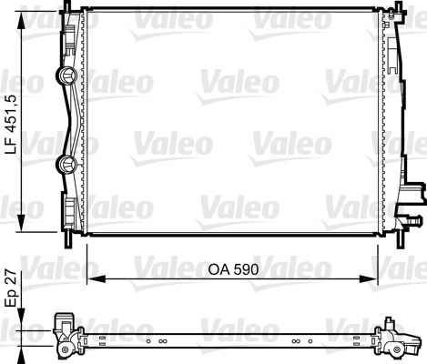 735381 VALEO Радиатор, охлаждение двигателя