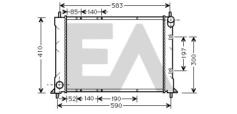 31R05034 EACLIMA Радиатор, охлаждение двигателя