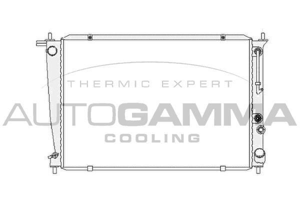 104072 AUTOGAMMA Радиатор, охлаждение двигателя