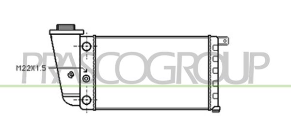 AB017R002 PRASCO Радиатор, охлаждение двигателя