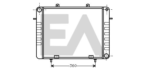 31R54022 EACLIMA Радиатор, охлаждение двигателя