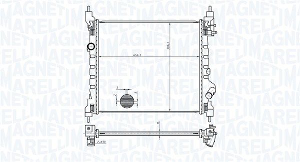 350213178800 MAGNETI MARELLI Радиатор, охлаждение двигателя