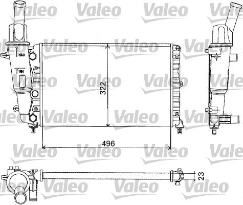 731375 VALEO Радиатор, охлаждение двигателя