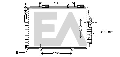 31R50167 EACLIMA Радиатор, охлаждение двигателя