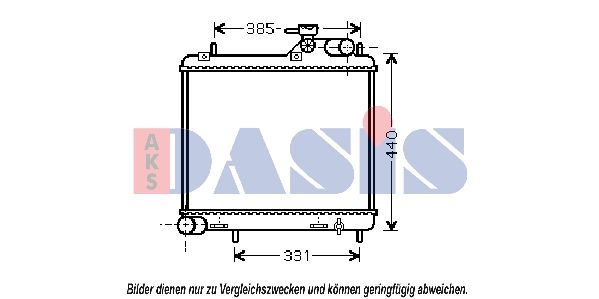 560025N AKS DASIS Радиатор, охлаждение двигателя