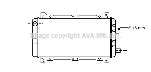 FD2047 AVA QUALITY COOLING Радиатор, охлаждение двигателя