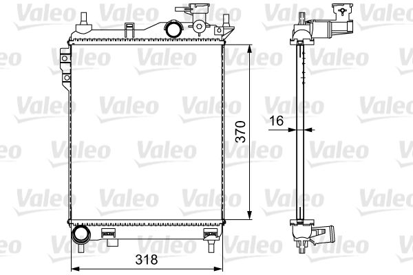 734910 VALEO Радиатор, охлаждение двигателя