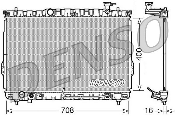 DRM41002 DENSO Радиатор, охлаждение двигателя