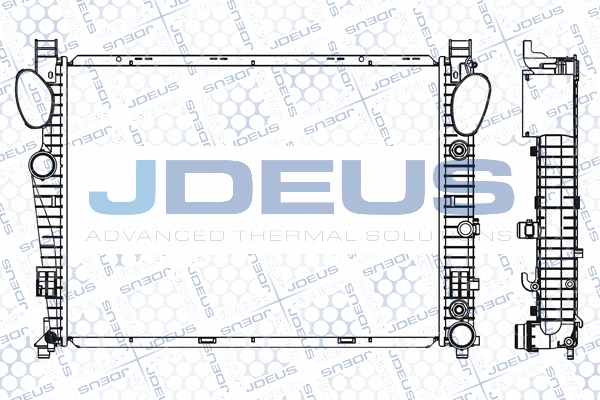 M0170710 JDEUS Радиатор, охлаждение двигателя