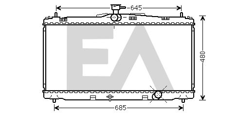 31R71267 EACLIMA Радиатор, охлаждение двигателя