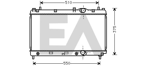 31R12010 EACLIMA Радиатор, охлаждение двигателя