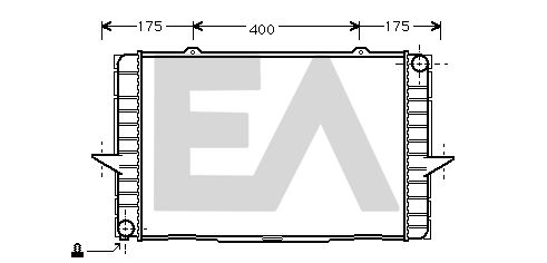 31R78021 EACLIMA Радиатор, охлаждение двигателя