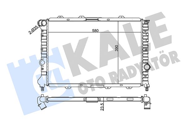 230700 KALE OTO RADYATÖR Радиатор, охлаждение двигателя