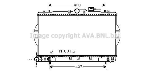 HYA2088 AVA QUALITY COOLING Радиатор, охлаждение двигателя