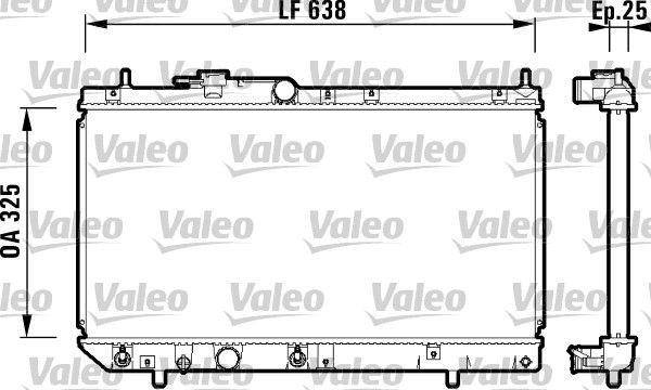 734103 VALEO Радиатор, охлаждение двигателя